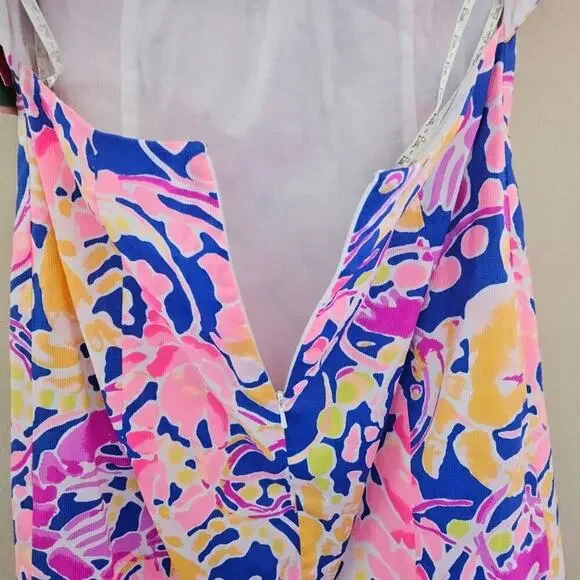 Lilly Pulitzer Courtney Shift Dress Brilliant Blue Catch And Release Size 2 - Picture 5 of 8